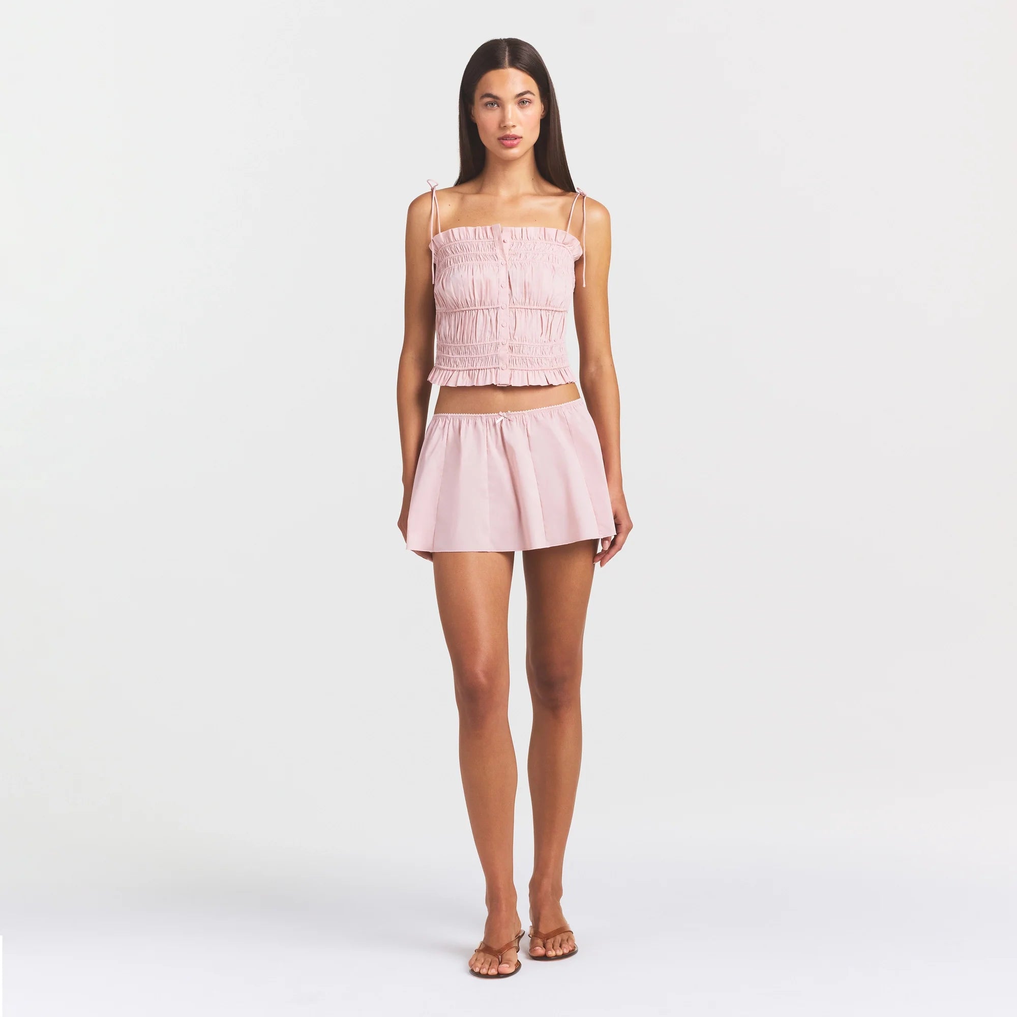 Poplin Apparel Ruffle Cami