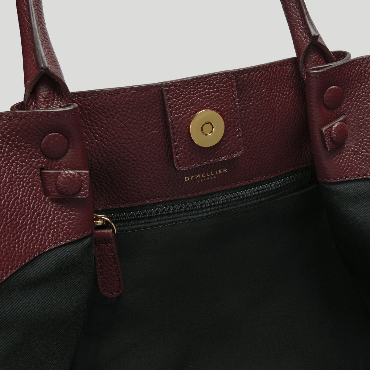 The Midi New York - Burgundy Small Grain