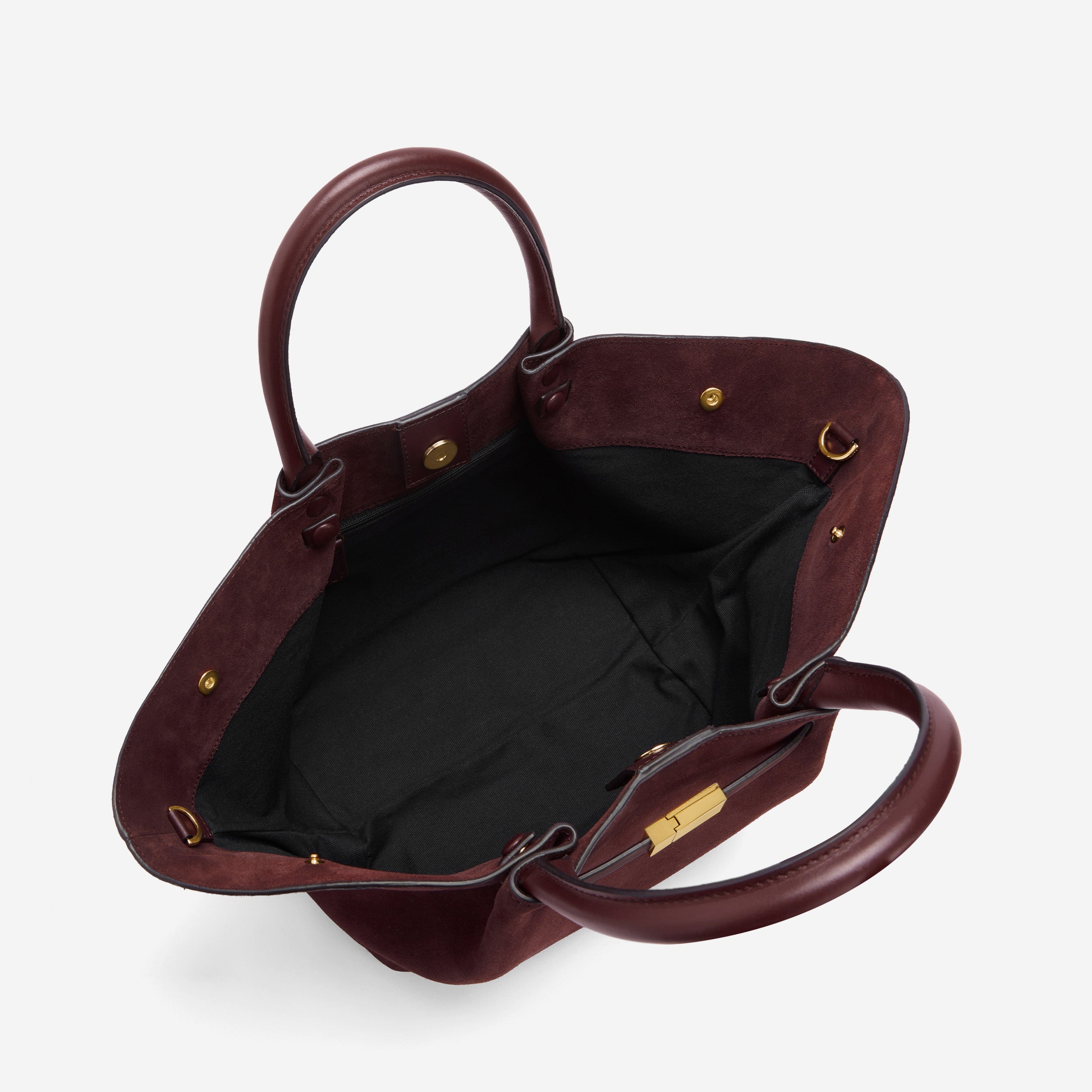 DeMellier The Midi New York burgundy suede & burgundy smooth