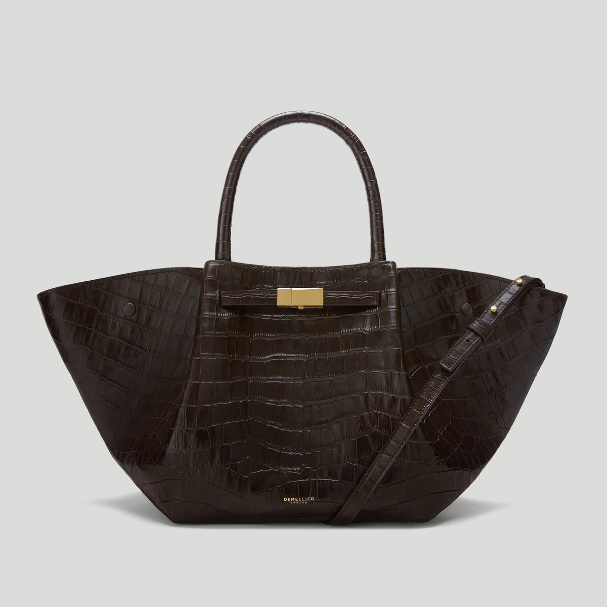 The Midi New York - Dark Chocolate Croc-Effect