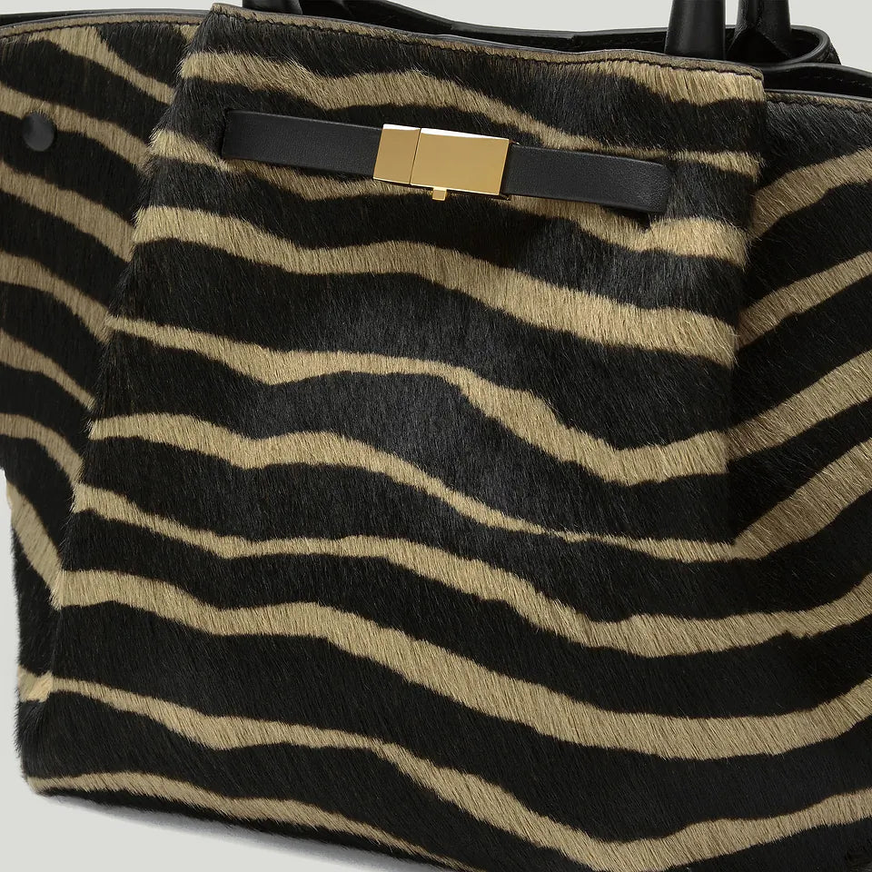 The Midi New York - Zebra-Effect Hair Calf