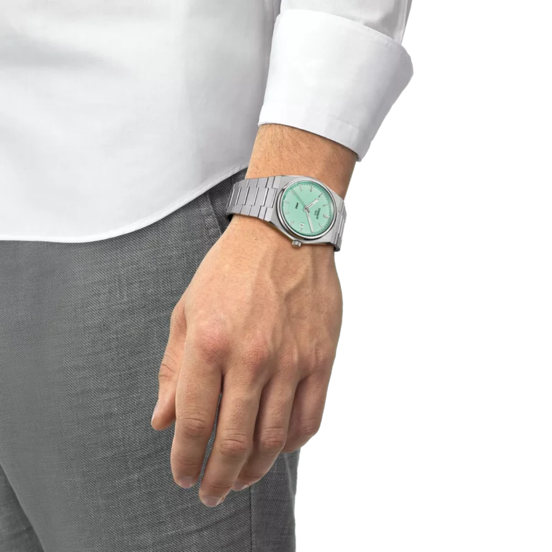 Tissot PRX T-Classic Green Dial Analog Stainless steel Watch