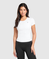 Gymshark Training Baby Tee - White