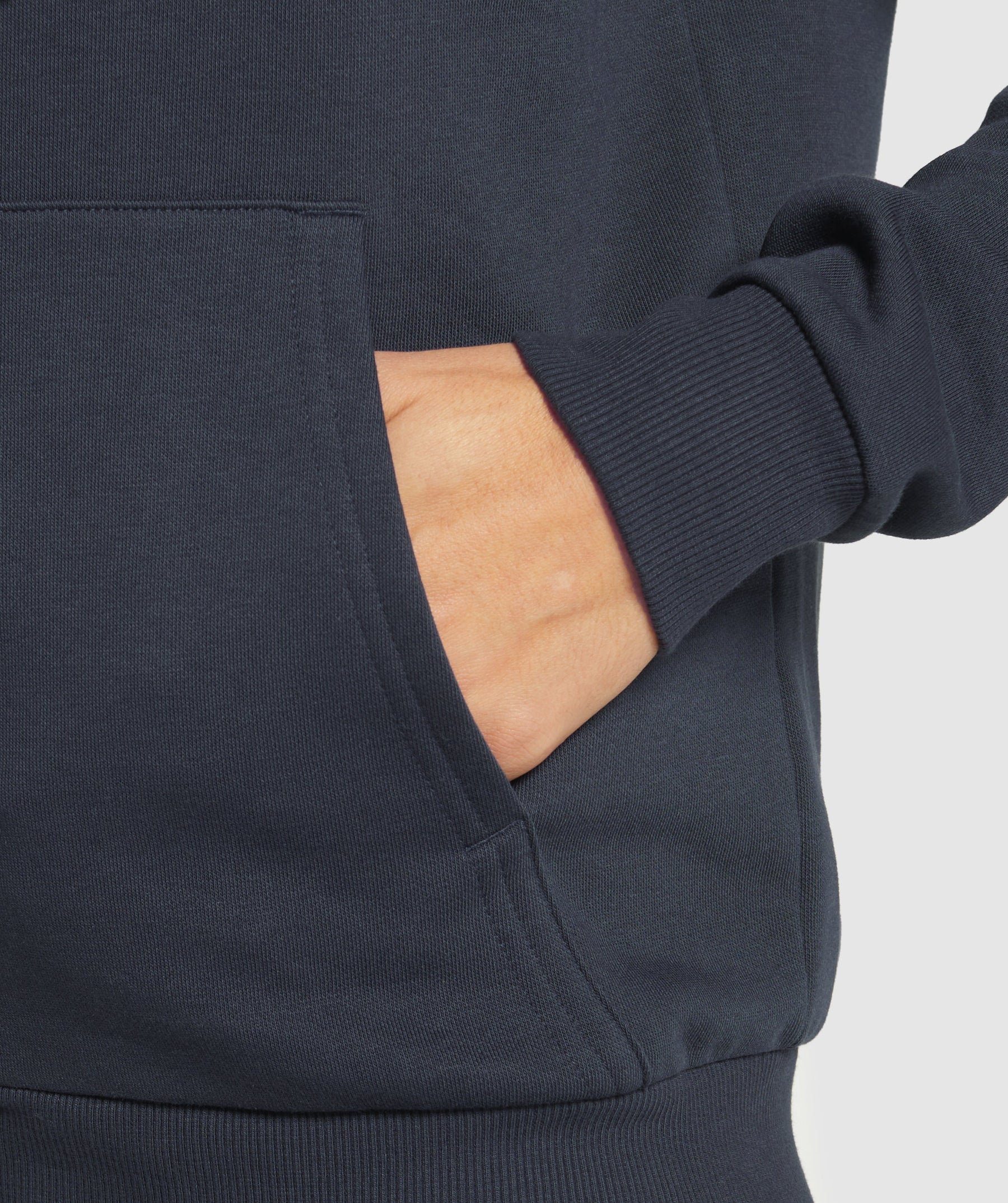 Gymshark Training Fleece Zip Hoodie - Heavy Blue