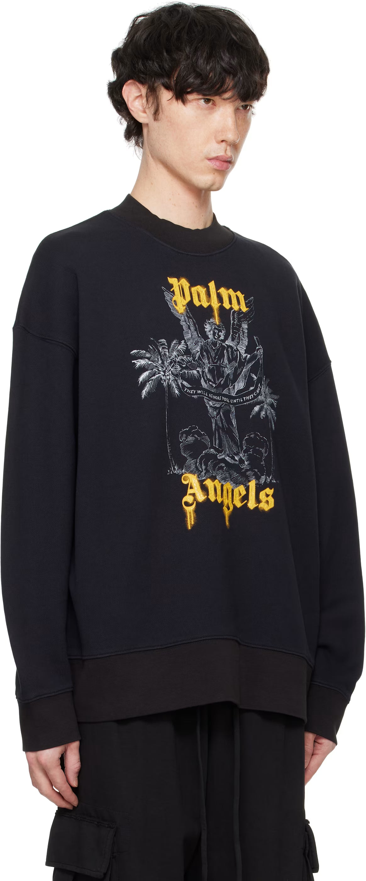 Black Palms Pencil Sweatshirt