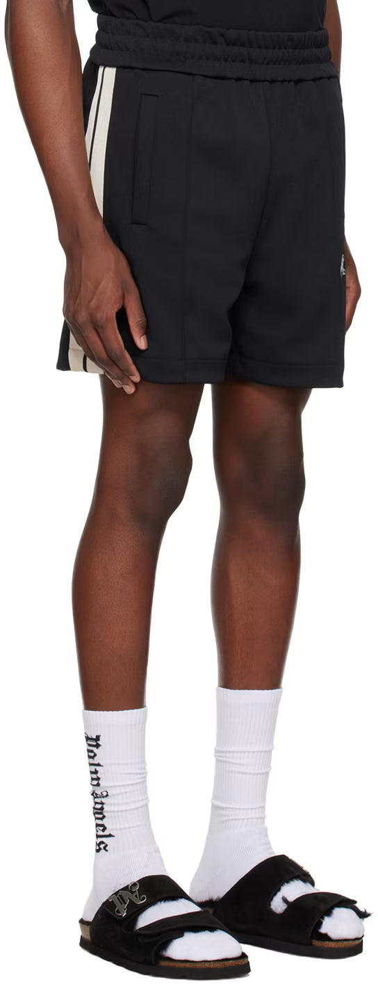 Black Monogram Shorts