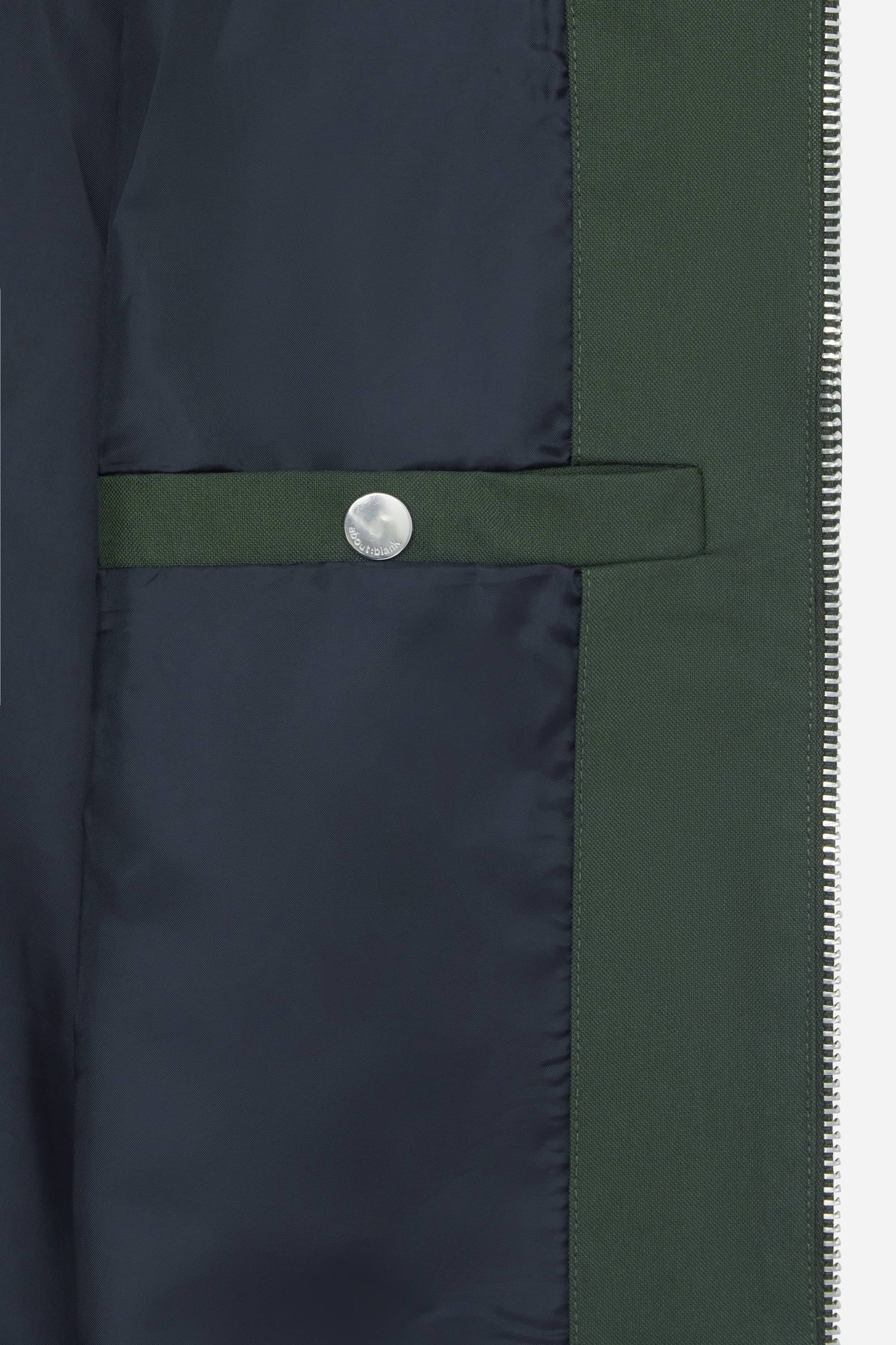 Utility jacket - green/ecru