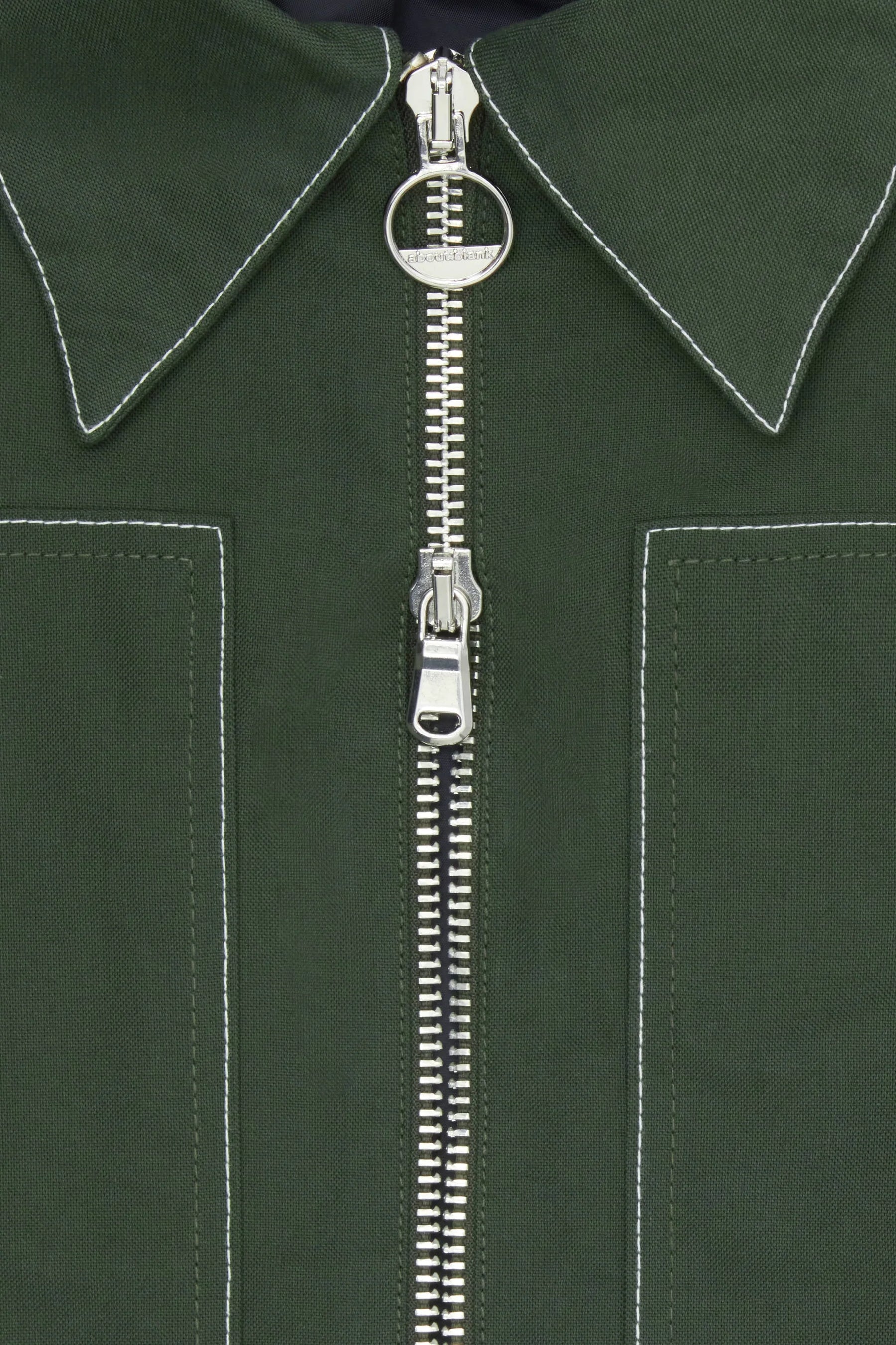 Utility jacket - green/ecru