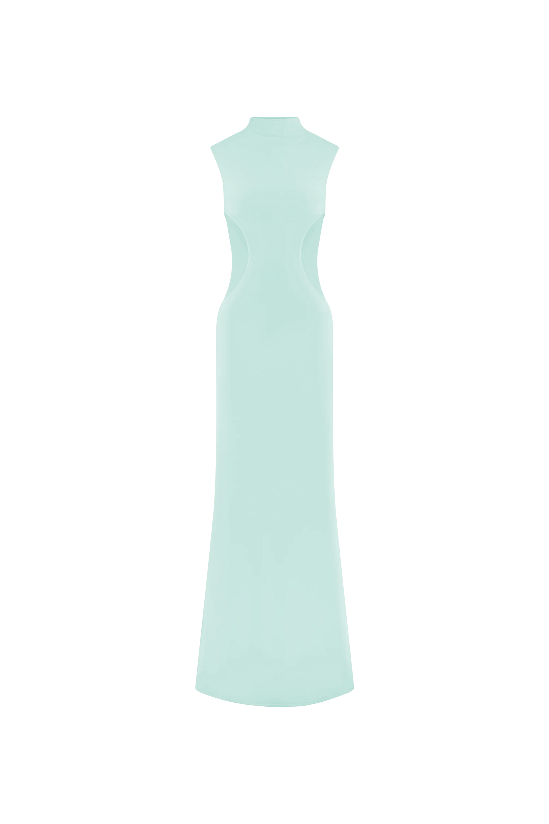 Massie Slinky And Mesh Maxi Dress - Lagoon