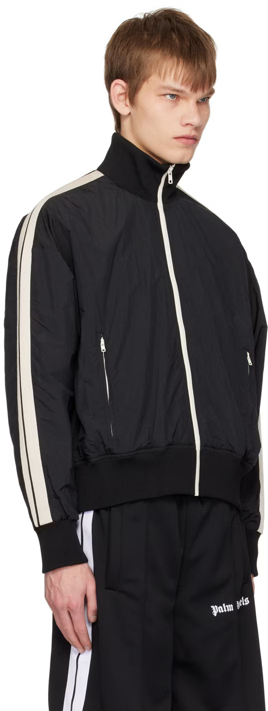 Black Printed Track Jacket