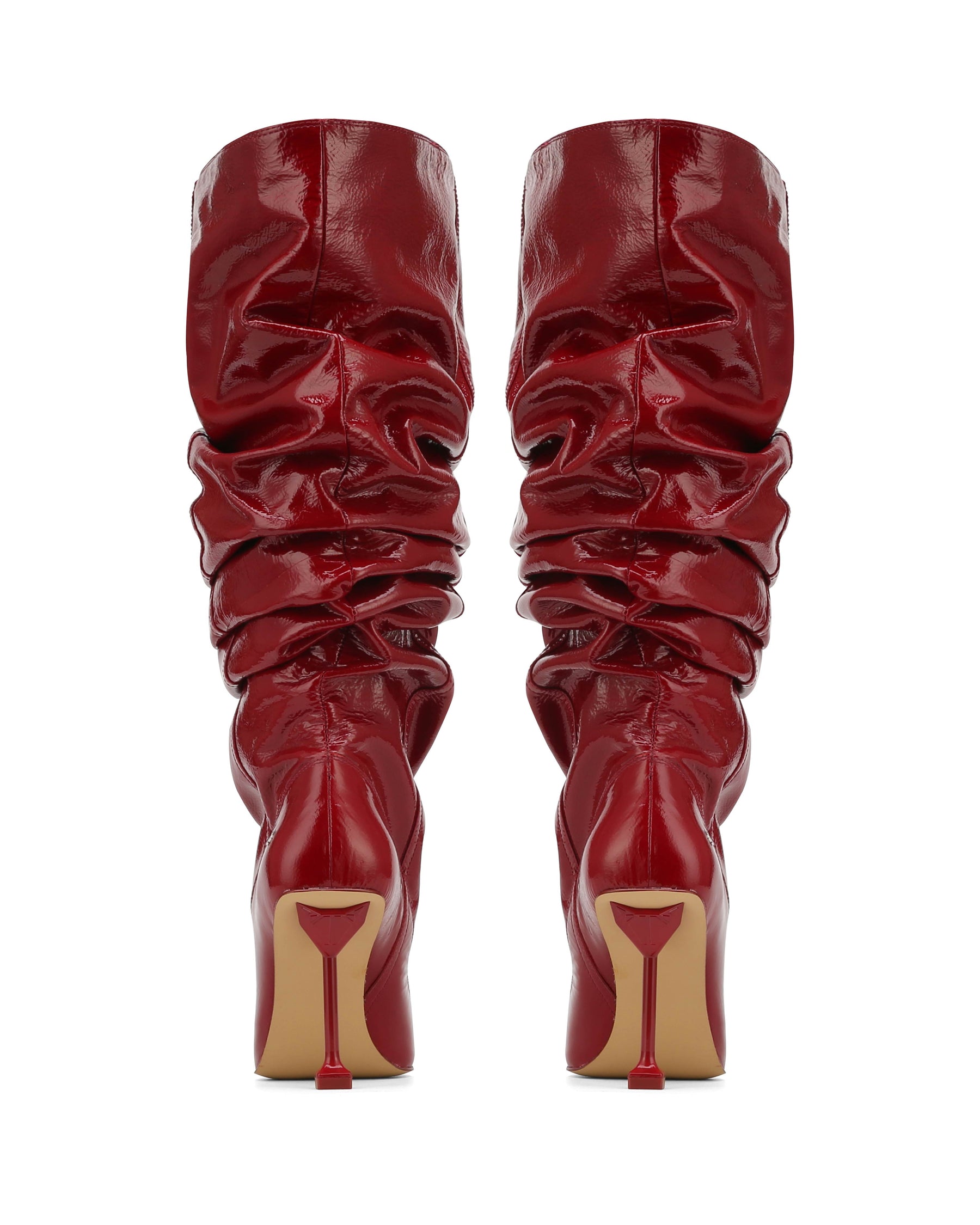 Vern Red Crinkle Patent Leather