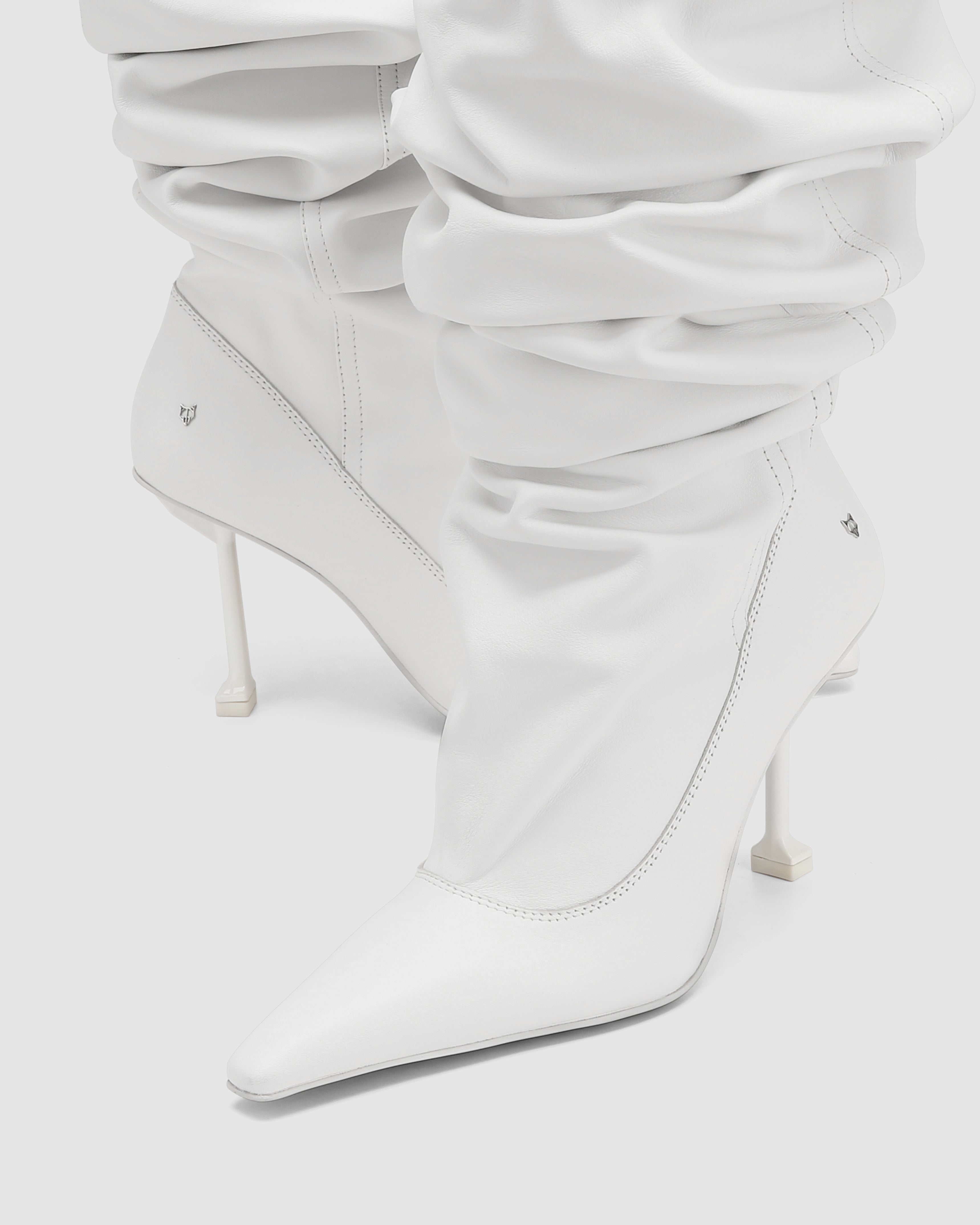 Vern White Nappa Cow Leather