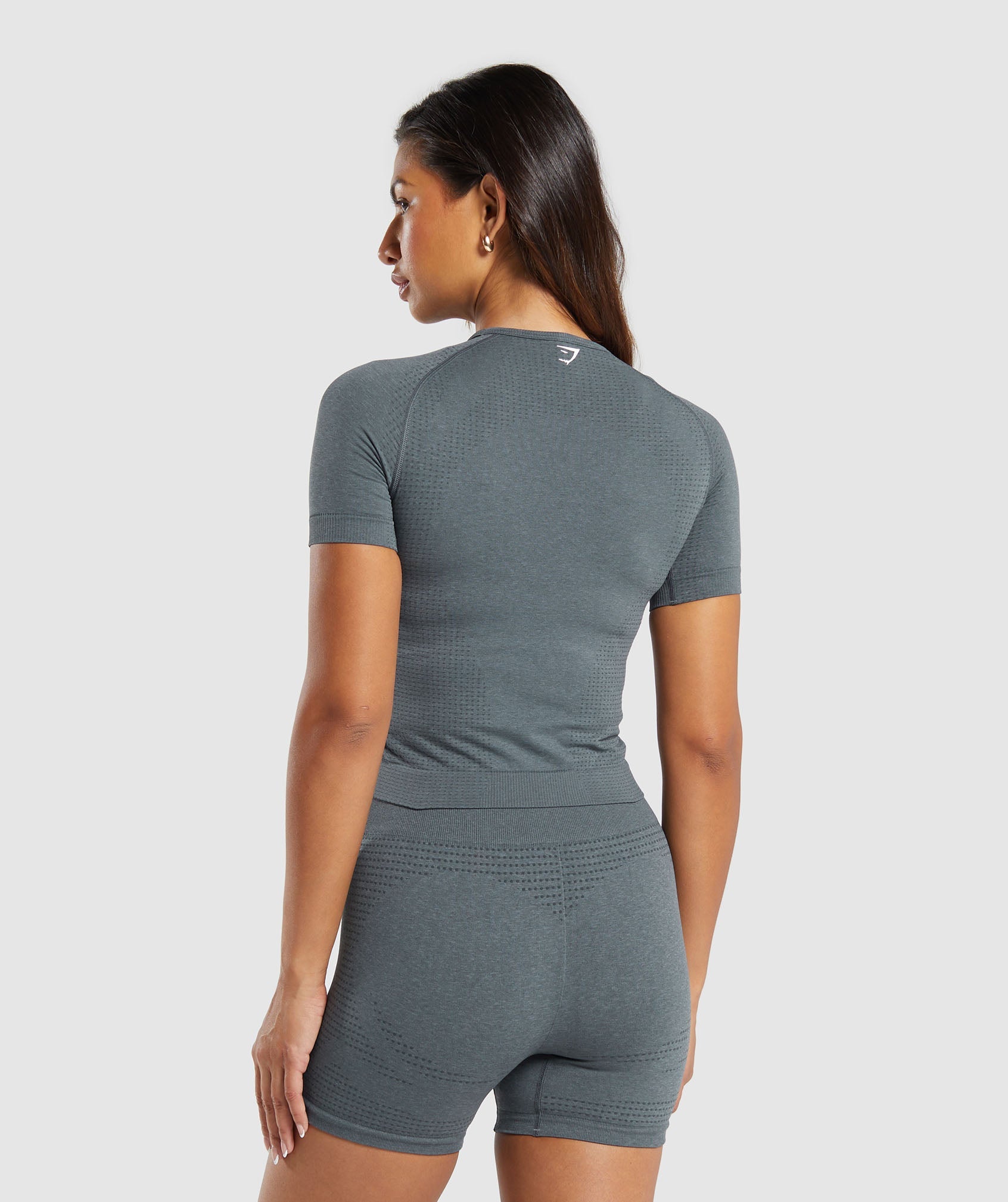 Gymshark Vital Tight T-Shirt - Strong Grey/ Marl