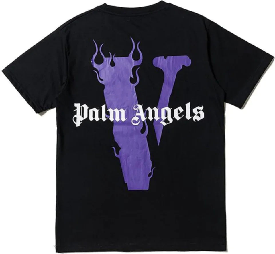 Palm Angels x VLone Black Purple Tee