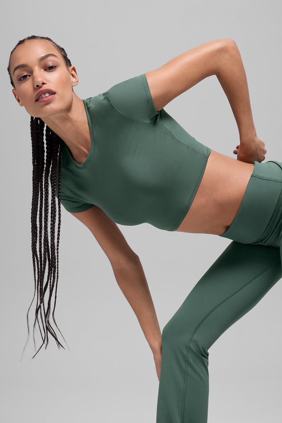 Alosoft Crop Finesse Short Sleeve
