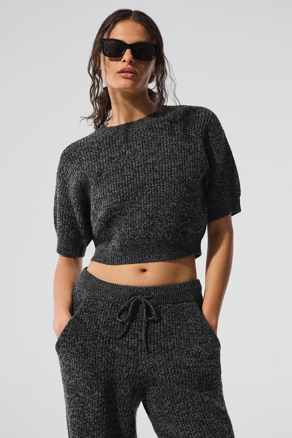 Marl Sweater Short Sleeve