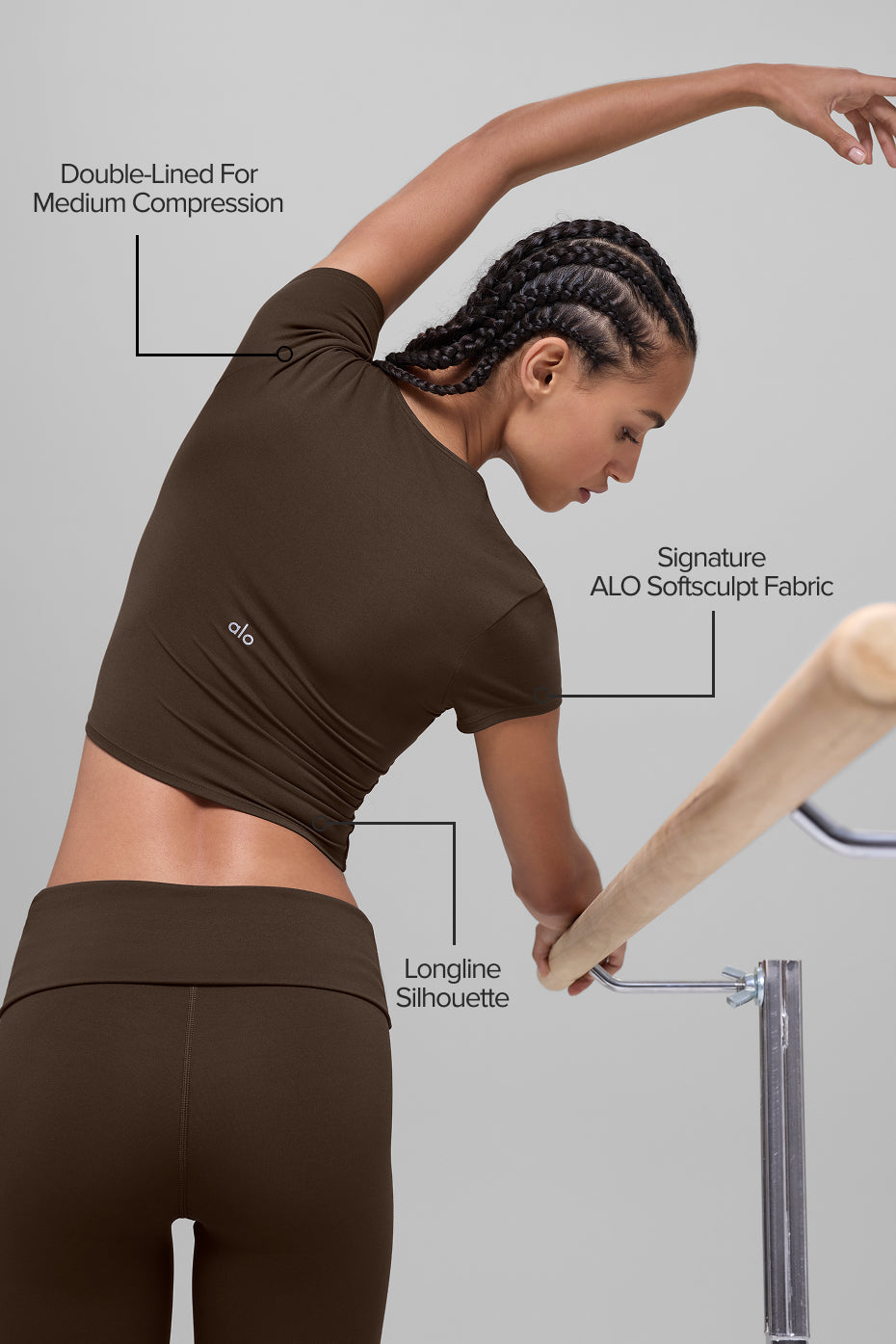 ALO Softsculpt Precision Short Sleeve Top