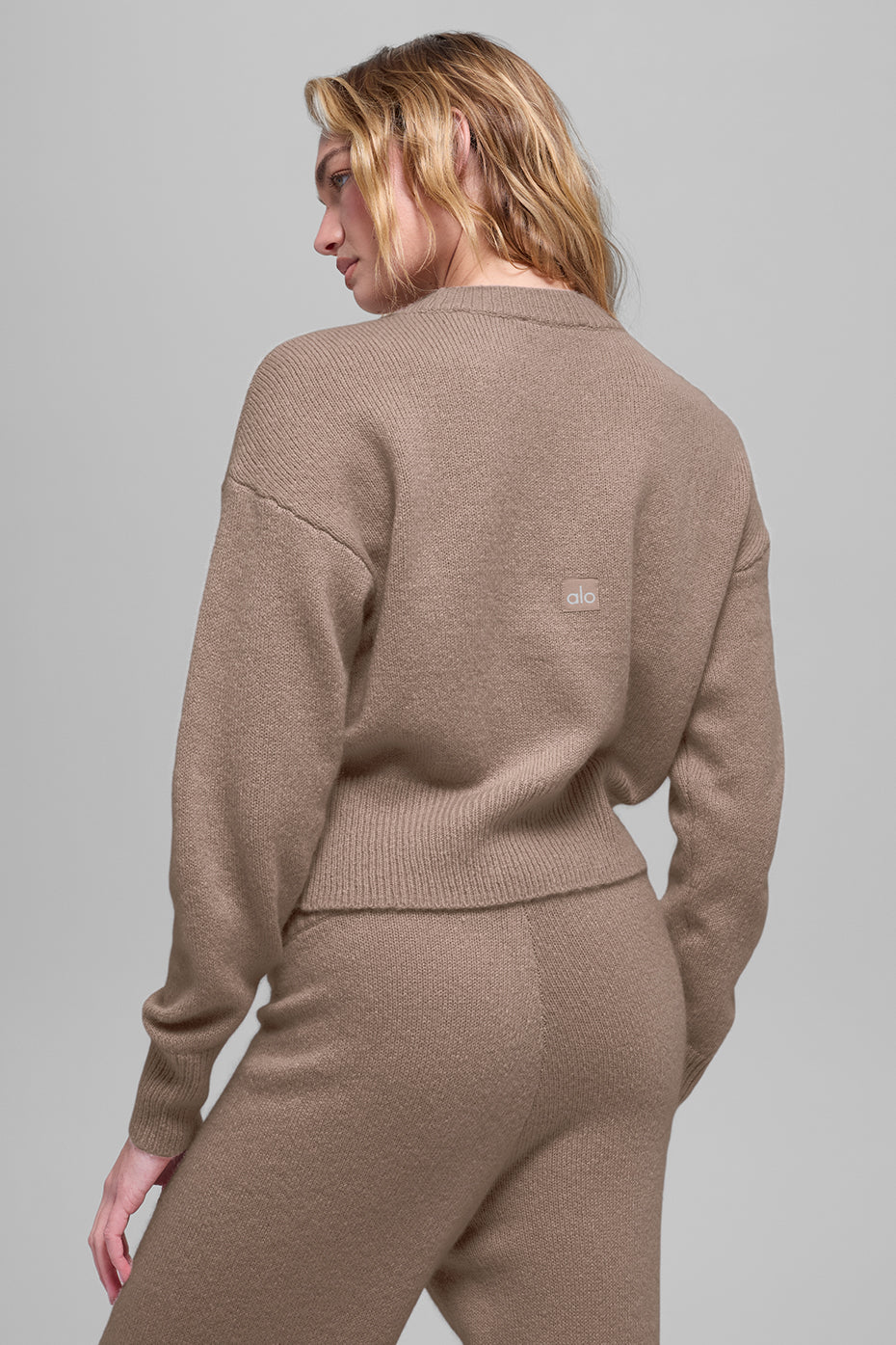 Wool Cashmere Cropped New Class Crewneck Sweater