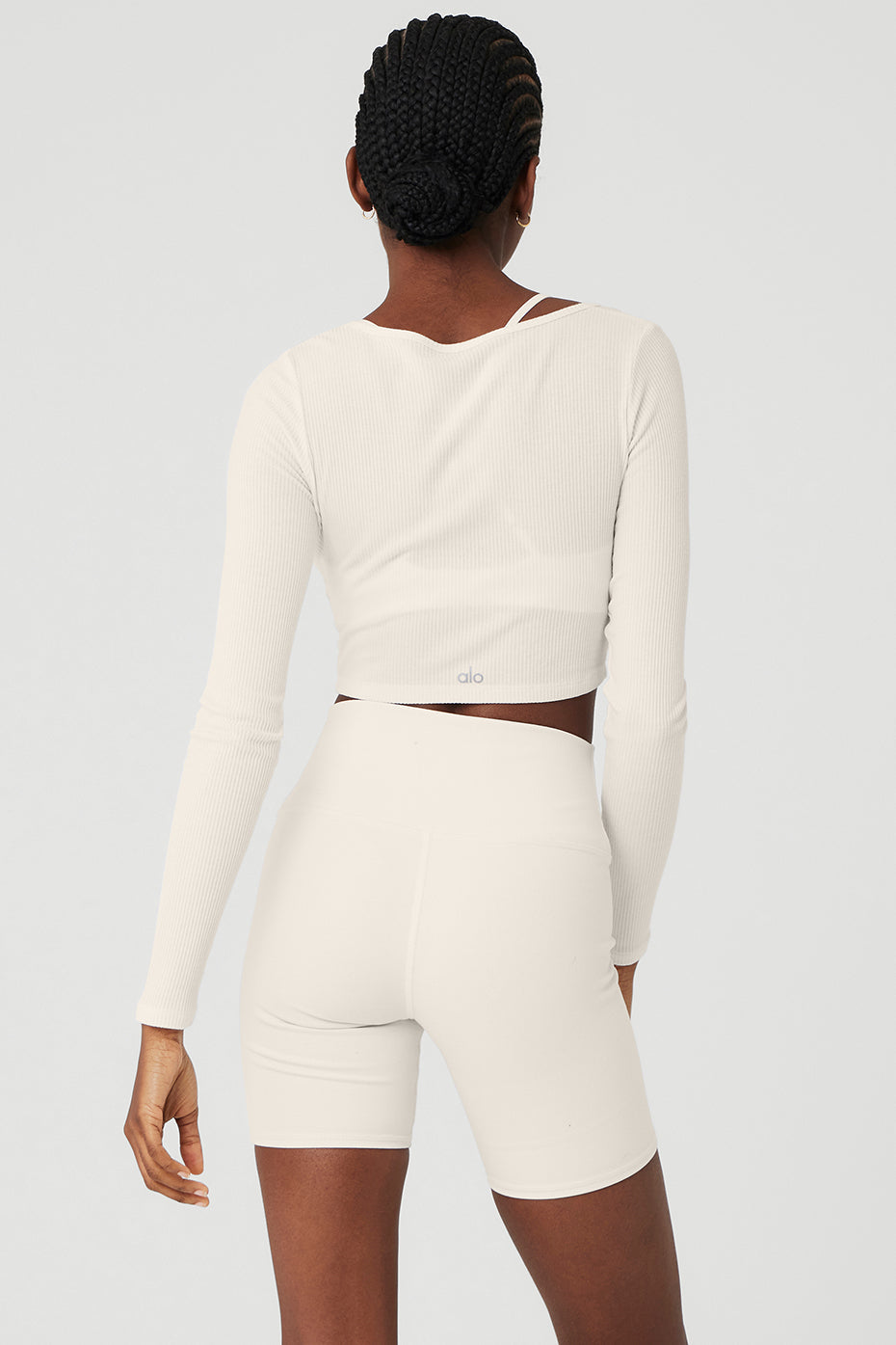 Ribbed Cropped Whisper Cardigan