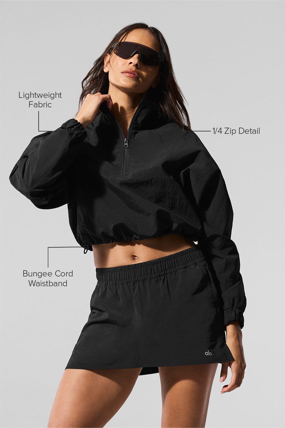 Cropped 1/4 Zip Alumni Pullover