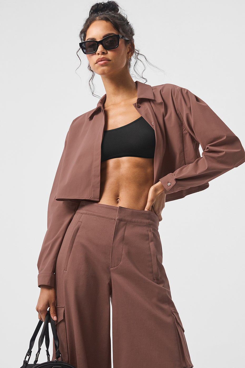 Cropped Take Me Out Button Up