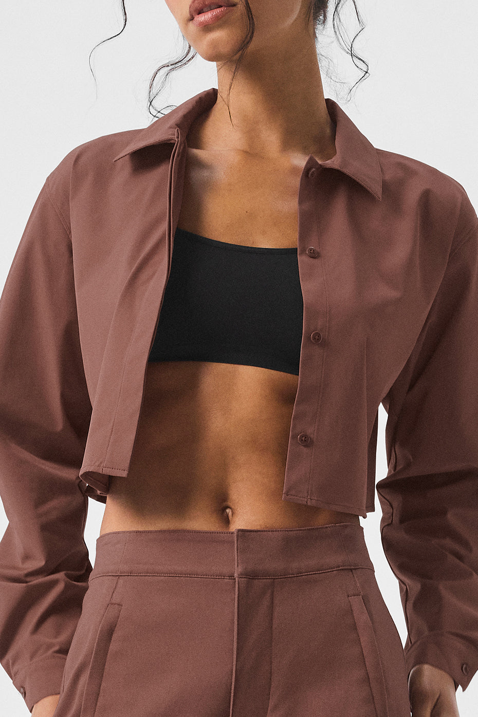 Cropped Take Me Out Button Up