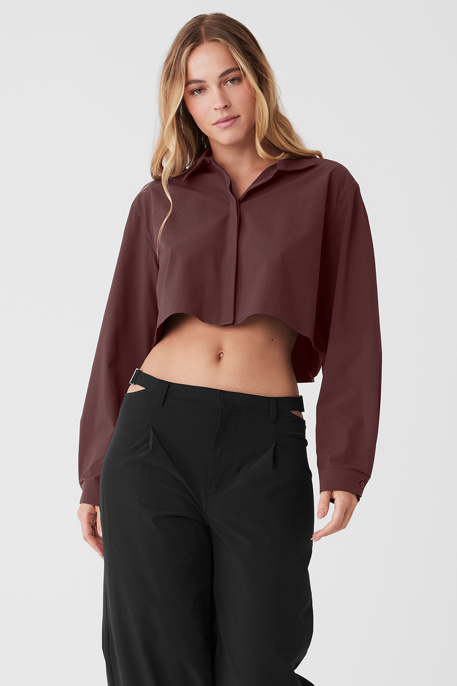 Cropped Take Me Out Button Up