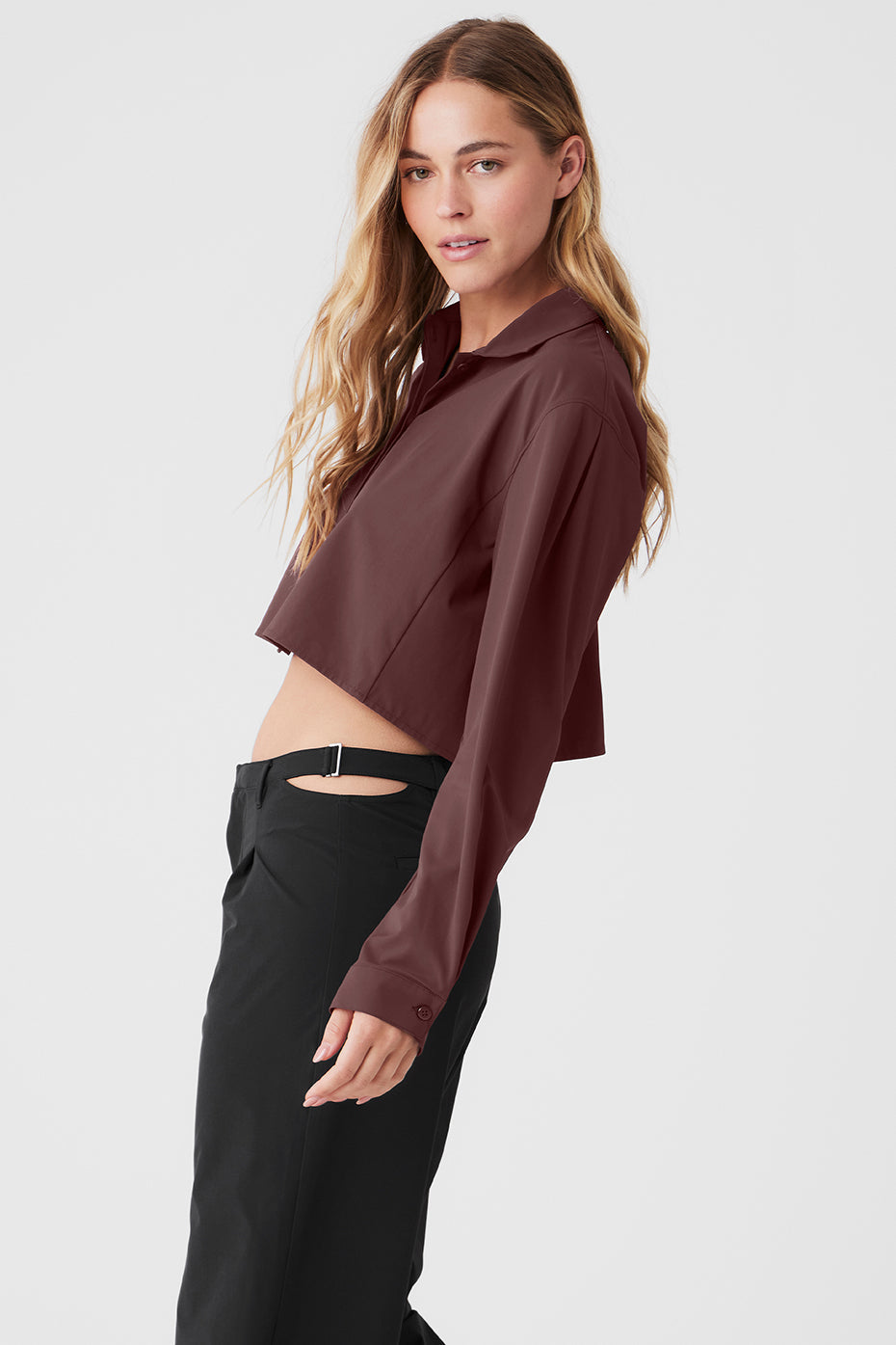 Cropped Take Me Out Button Up