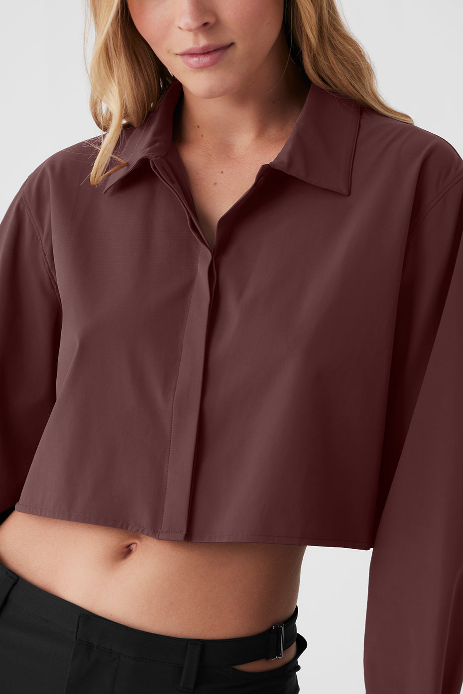Cropped Take Me Out Button Up