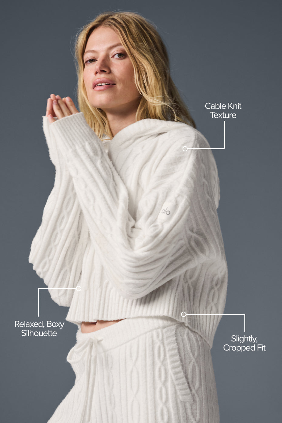 Cable Knit Winter Bliss Hoodie