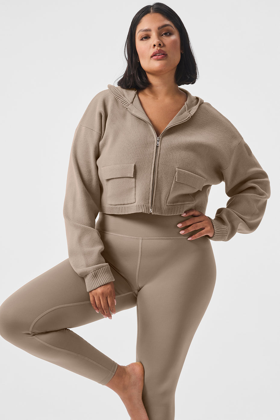 Scholar Knit Cargo Full Zip Hoodie