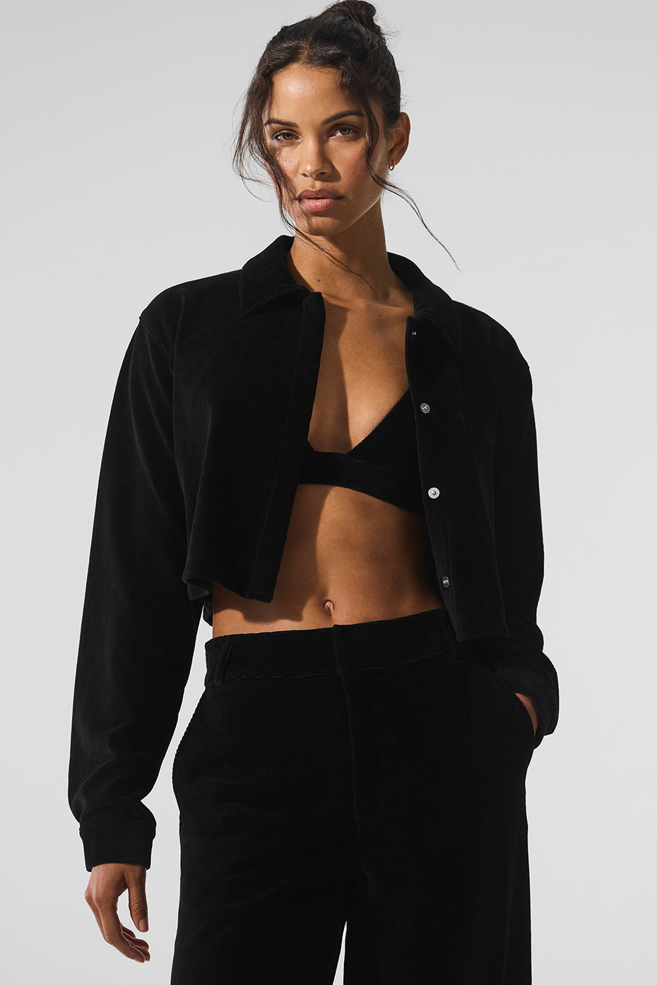 Micro Corduroy Cropped Dreamer Button Down