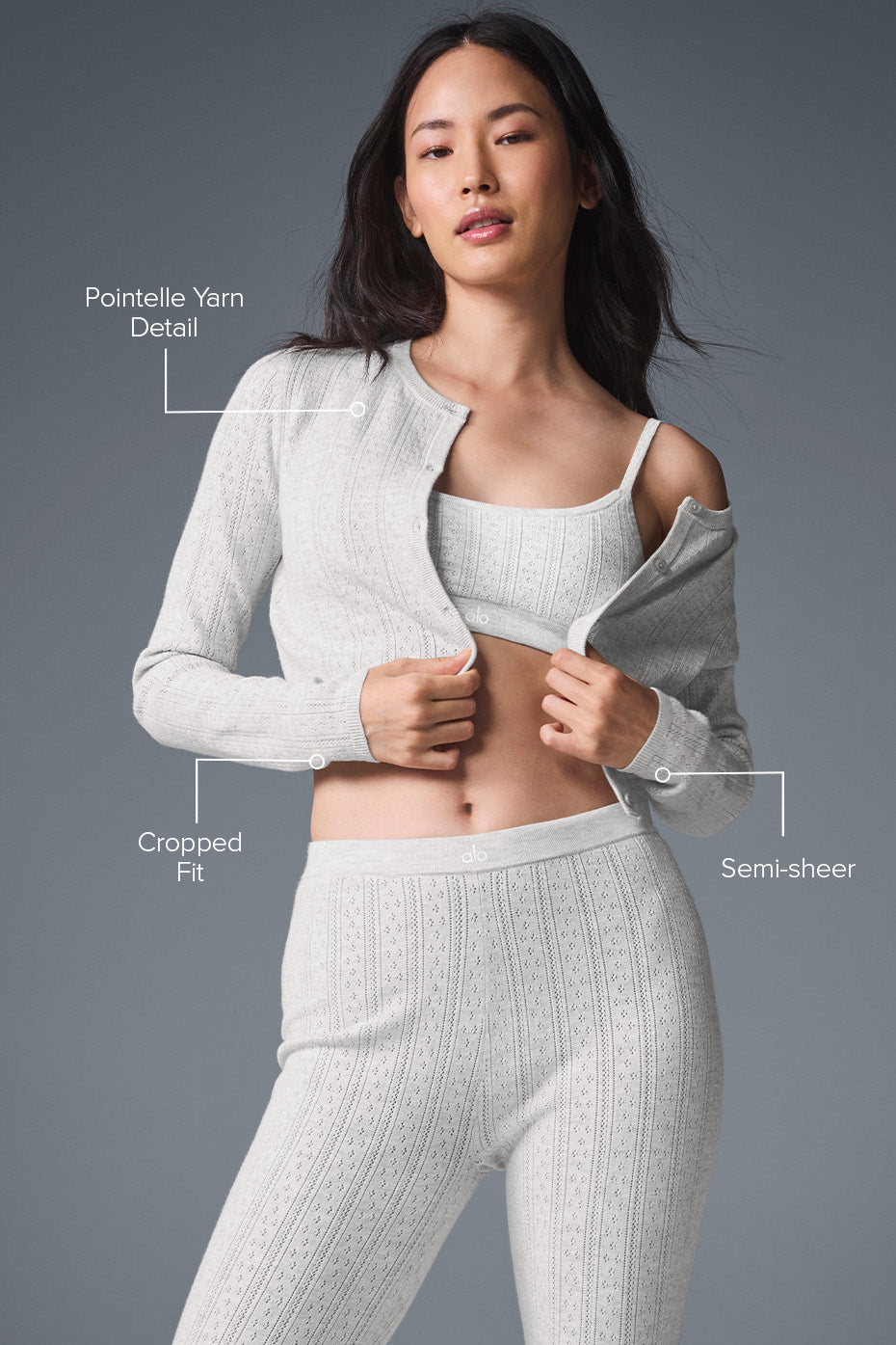 Pointelle Sweater Be Mine Cardigan