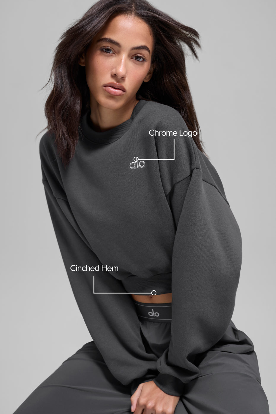 Cropped Accolade Crewneck