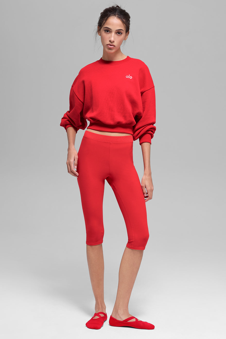 Cropped Accolade Crewneck
