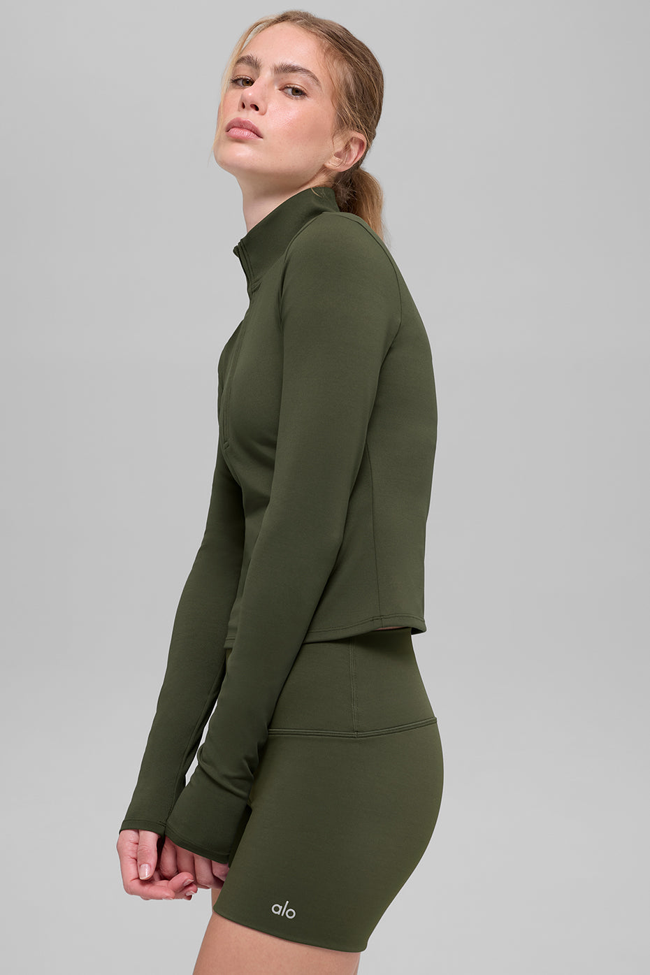 ALO Softsculpt Precision 1/4 Zip Long Sleeve