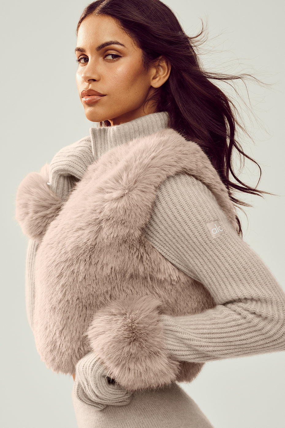 Faux Fur Cashmere Northstar Full Zip
