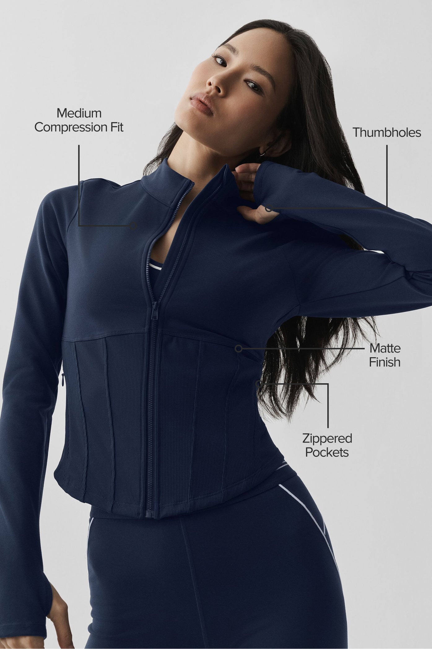 Airbrush Corset Full Zip Jacket