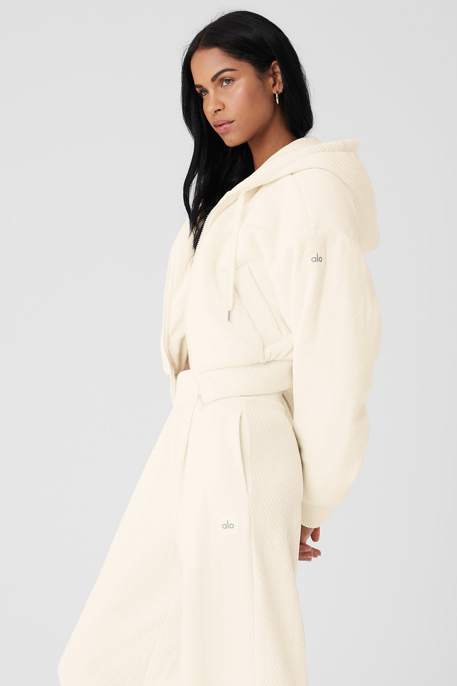 Cropped Cozy Day Full Zip Jacket