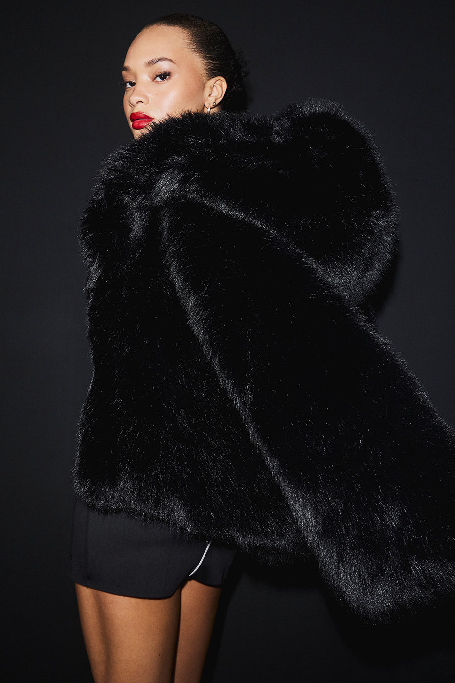 Opulent Faux Fur Statement Jacket