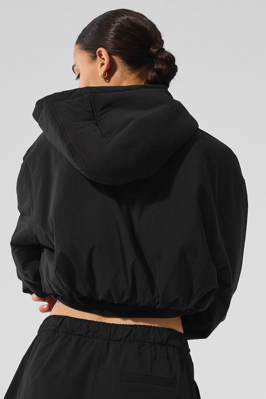 Cropped Mountain Peak Full-Zip Hoodie