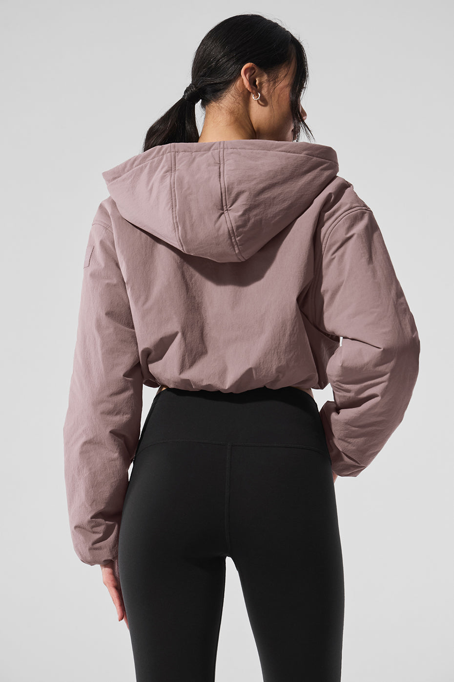 Cropped Mountain Peak Full-Zip Hoodie