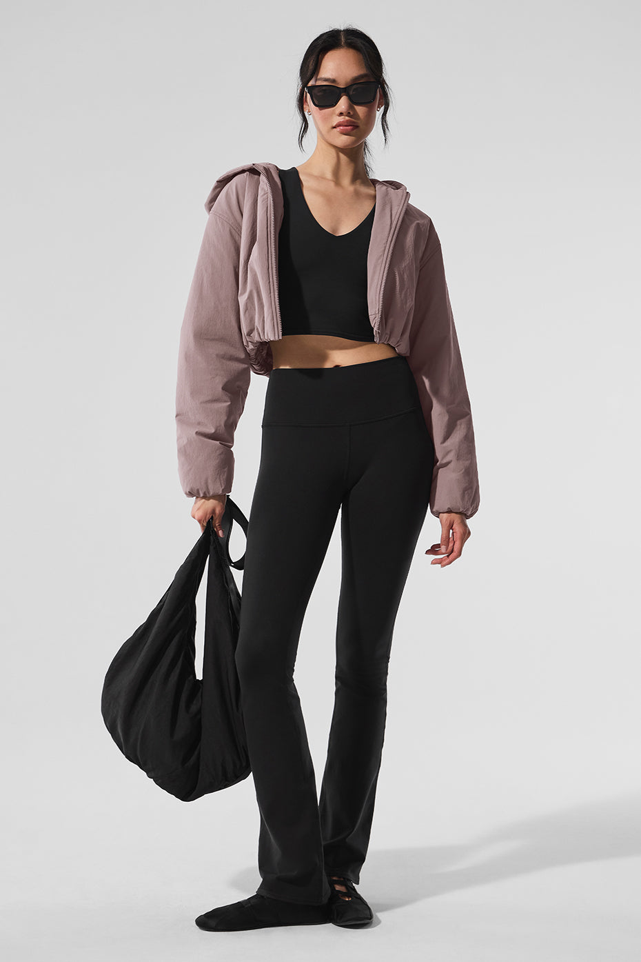 Cropped Mountain Peak Full-Zip Hoodie