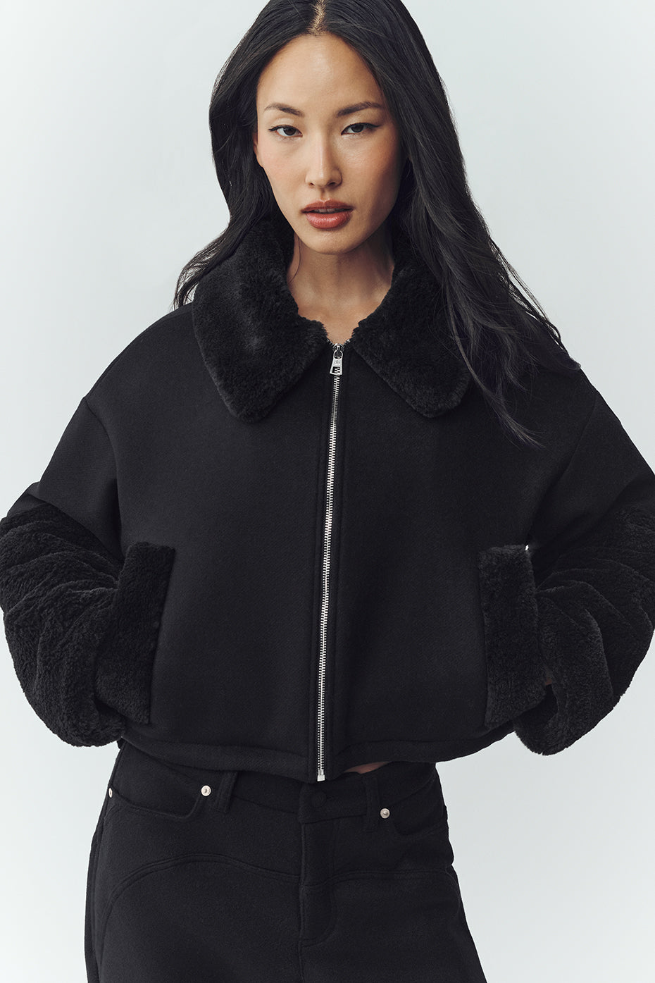 Wool Blend Nightfall Bomber