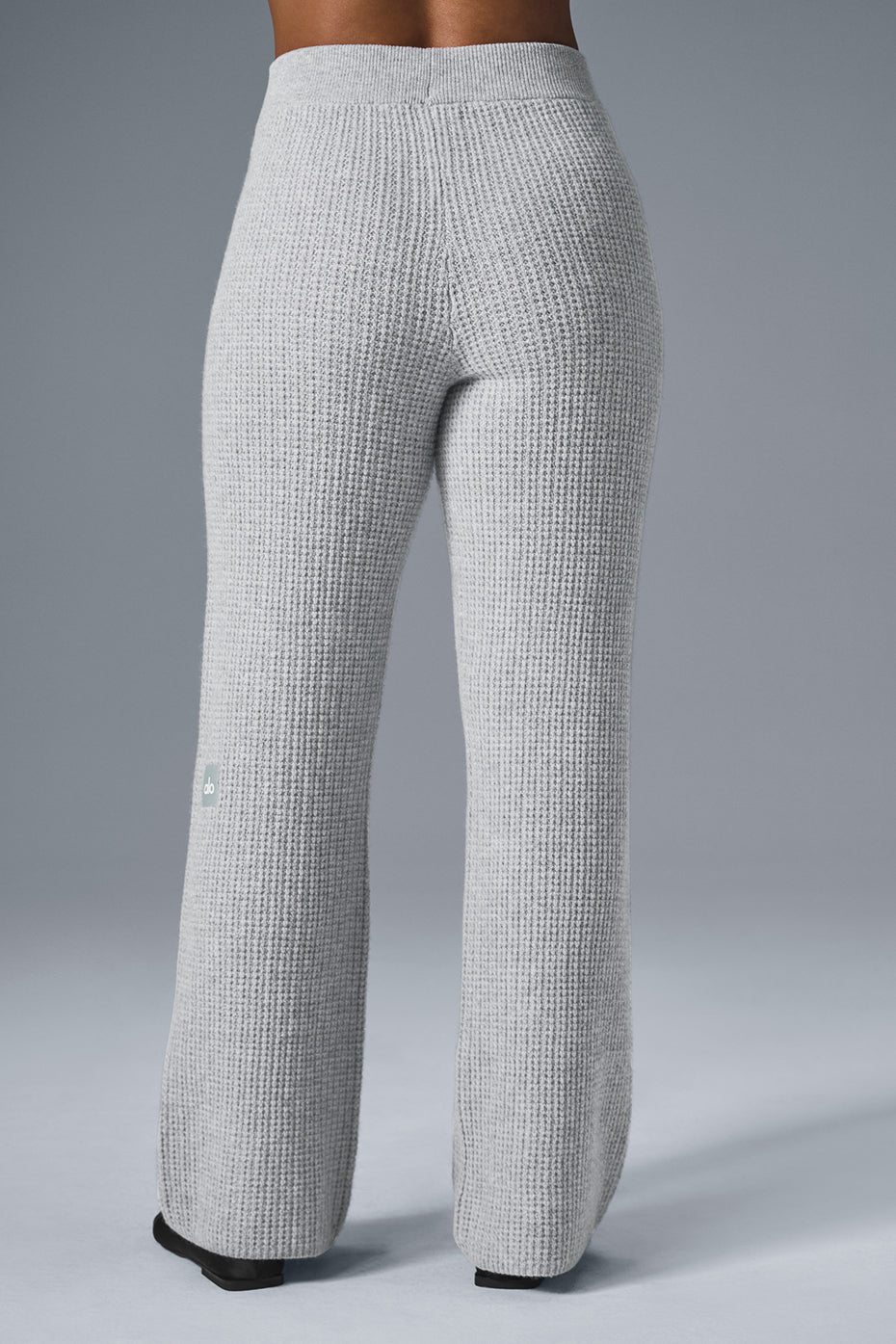 Cashmere High-Waist Plush Waffle Pant