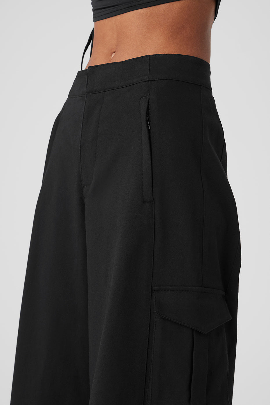 Show Off Cargo Wide Leg Trouser (Long)