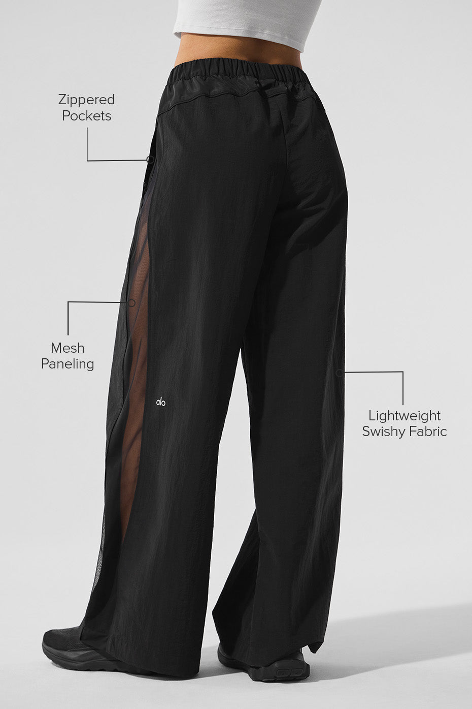 High-Waist Origin Wide Leg Track Pant