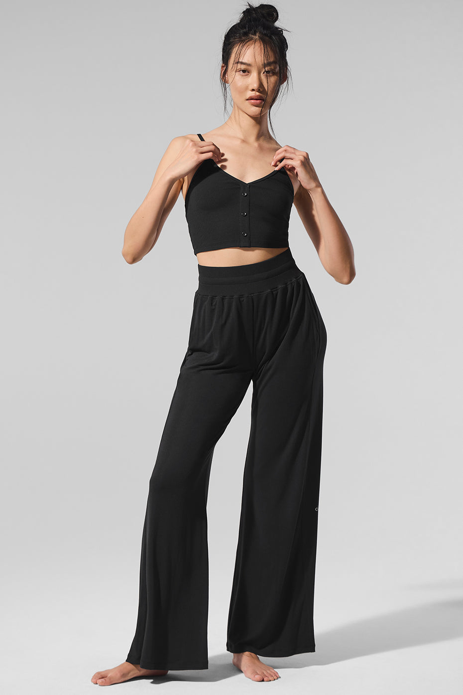 Semi-Sheer Delicate Lounge Flare Pant