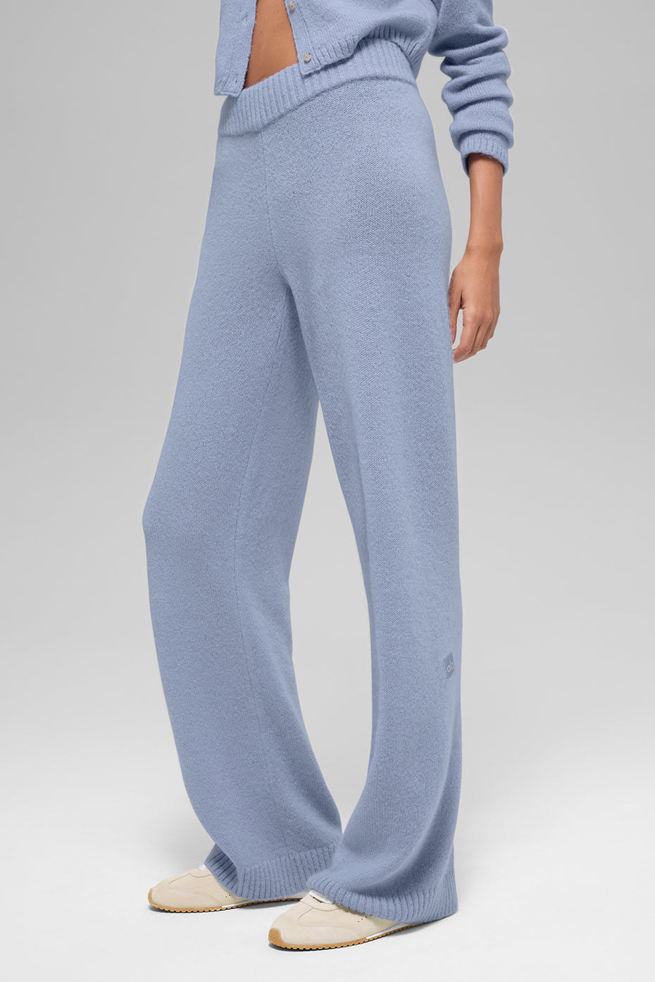 Wool Cashmere High-Waist New Class Wide Leg Pant