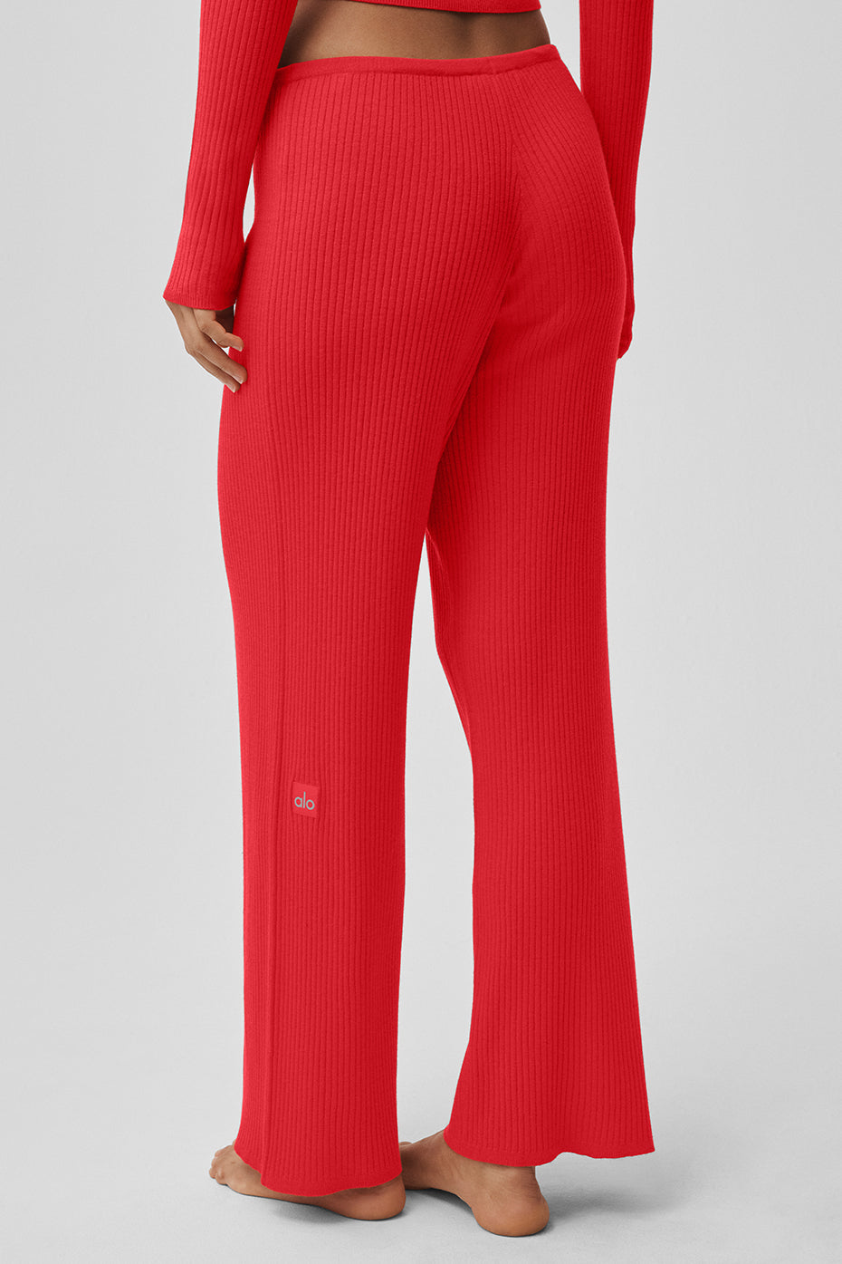 Sweater Knit Mid-Rise Unwind Wide Leg Pant